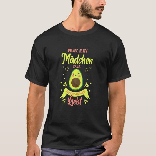 Avocado Vegan Vegetarian Slechts één meisje van he T-shirt (Voorkant)