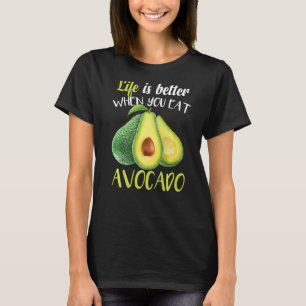 Avocado Vegan Vegetarisch Guacamole T-shirt