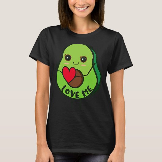 avocado veganistisch eten t-shirt (Voorkant)