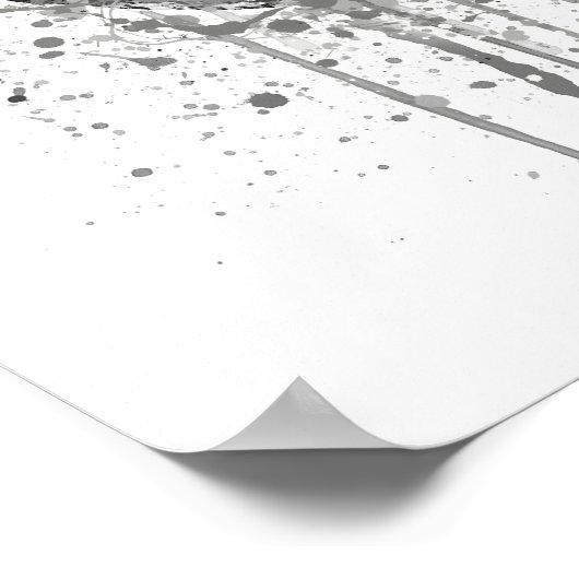 Avocado Vegetable Grey Poster (Hoek)