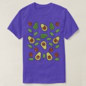 Avocado Vegetable Pattern T-shirt (Design voorkant)