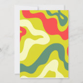 Avocado Verjaardag Fiesta Party Kinder Groen Rood Kaart (Achterkant)