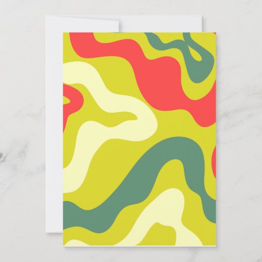 Avocado Verjaardag Fiesta Party Kinder Groen Rood Kaart (Achterkant)