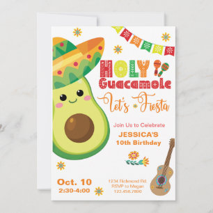 Avocado Verjaardag Fiesta Party Kinder Groen Rood Kaart