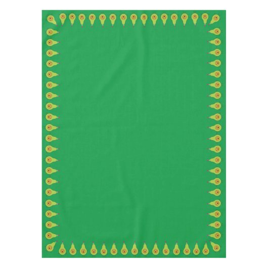 Avocado verjaardagsparty Kinder Tafelkleed (Voorkant)