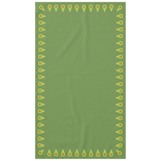 Avocado verjaardagsparty Kinder Tafelkleed (Voorkant)