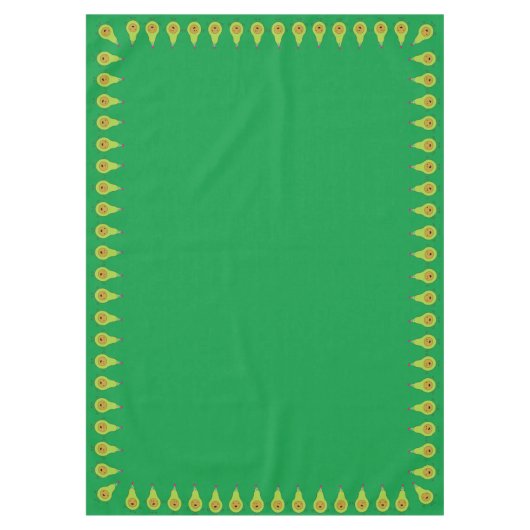 Avocado verjaardagsparty Kinder Tafelkleed (Voorkant)