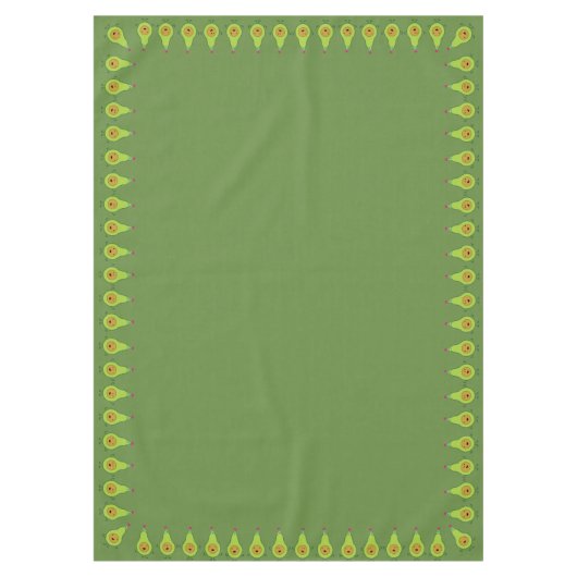 Avocado verjaardagsparty Kinder Tafelkleed (Voorkant)