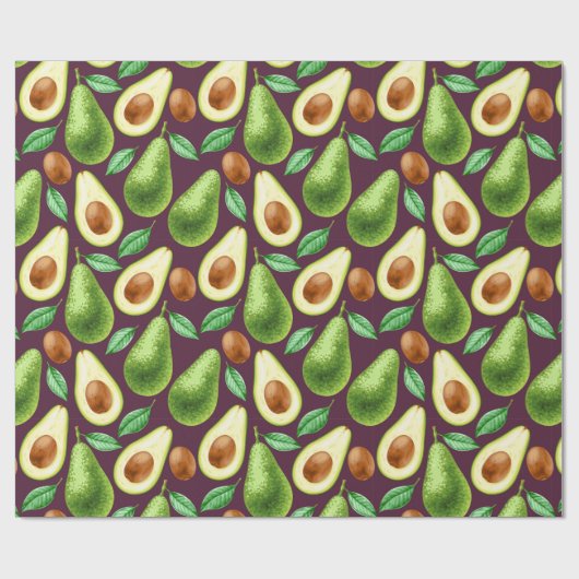 Avocado-verpakkingspapier Cadeaupapier (Vlak)