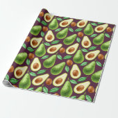 Avocado-verpakkingspapier Cadeaupapier (Uitgerold)