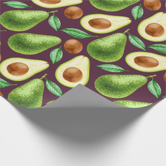 Avocado-verpakkingspapier Cadeaupapier (Hoek)