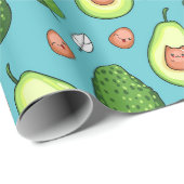 Avocado-verpakkingspapier Cadeaupapier (Rol Hoek)