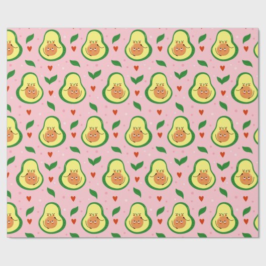 Avocado-verpakkingspapier Cadeaupapier (Vlak)
