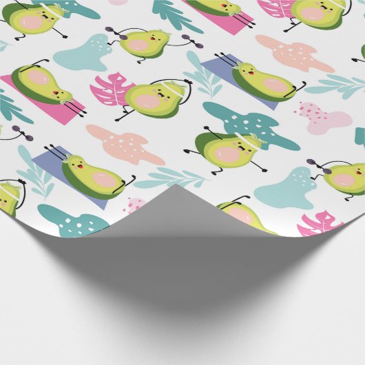 Avocado-verpakkingspapier Cadeaupapier (Hoek)