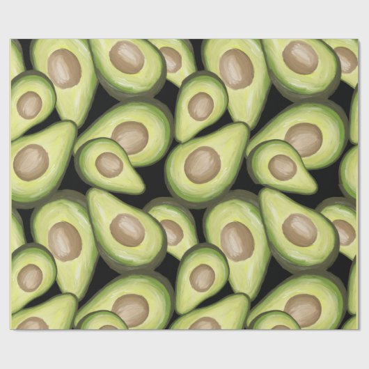Avocado-verpakkingspapier Cadeaupapier (Vlak)