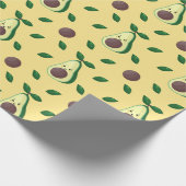 Avocado-verpakkingspapier Cadeaupapier (Hoek)