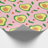Avocado-verpakkingspapier Cadeaupapier (Hoek)