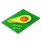 Avocado-verslaafde groene receptuur kunst notitieboek (Linkerzijde)