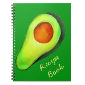 Avocado-verslaving groene recept art notitieboek (Voorkant)