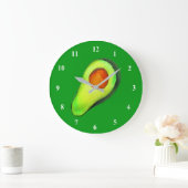 Avocado-verslaving groene schattige kunst grote klok (Huis)