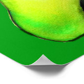 Avocado-verslaving groene schattige kunst poster (Hoek)