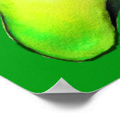 Avocado-verslaving groene schattige kunst poster (Hoek)