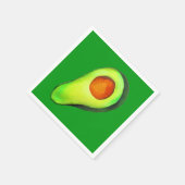 Avocado-verslaving groene schattige kunst servet (Hoek)