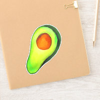 Avocado-verslaving groene schattige kunst