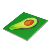 Avocado-verslaving groene schattige kunst tegeltje (Zijkant)