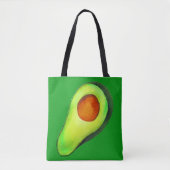 Avocado-verslaving groene schattige kunst tote bag (Voorkant)