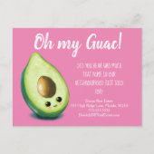 avocado verwijzing vastgoedmarketing verkoop briefkaart (Voorkant)