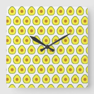 Avocado Vierkante Klok