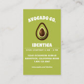 avocado visitekaartje (Achterkant)