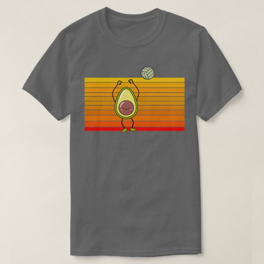avocado volleybal 1 t-shirt (Design voorkant)