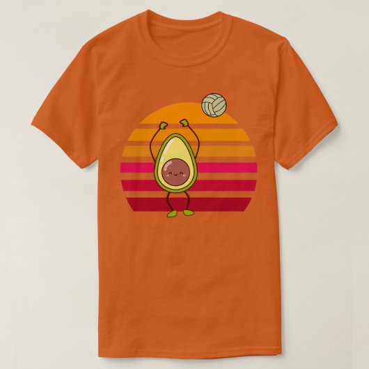 avocado volleybal 3 t-shirt (Design voorkant)