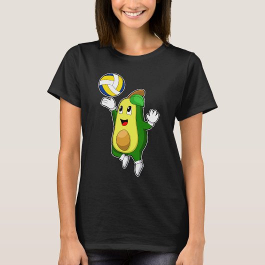 Avocado Volleybal T-shirt (Voorkant)