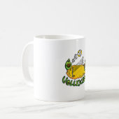Avocado Volleyball Beste cadeau Koffiemok (Voorkant links)