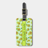 Avocado Vreugde Groen Bagagelabel (Voorkant verticaal)