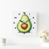Avocado Wandklok (Huis)
