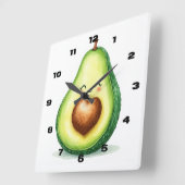 Avocado Wandklok (Hoek)
