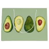 Avocado Waterverf Illustratie  Groot Cadeauzakje (Voorkant)