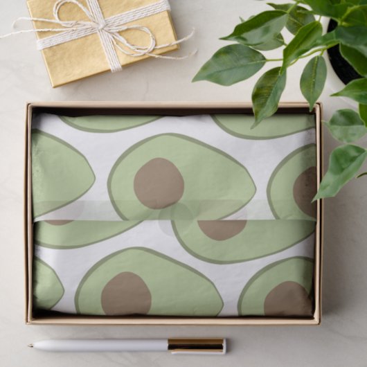 Avocado-weefselpapier Tissuepapier (Geschenk)