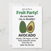 Avocado Weet je dat ik zo gezond ben Avocado? Kaart (Voorkant)