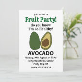 Avocado Weet je dat ik zo gezond ben Avocado? Kaart (Staand voorkant)