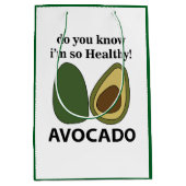 Avocado Weet je dat ik zo gezond ben Avocado? Medium Cadeauzakje (Voorkant)