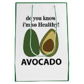 Avocado Weet je dat ik zo gezond ben Avocado? Medium Cadeauzakje (Achterkant)