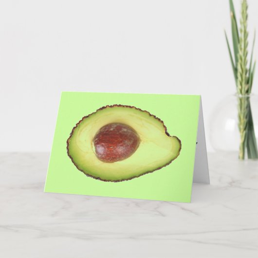 avocado-wenskaart kaart (Voorkant)