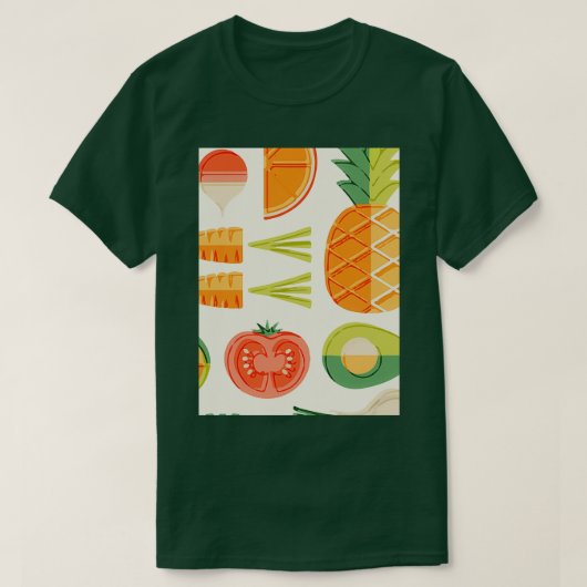 Avocado werkt op charmerende stijl t-shirt (Design voorkant)
