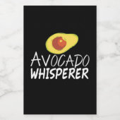Avocado Whisperer Voedselcontainer Etiket (Enkel label)