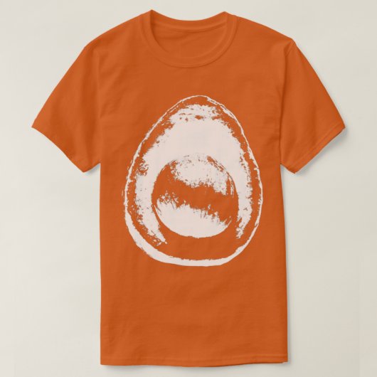 avocado wit zwart t-shirt (Design voorkant)